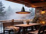 1500W Infrared Outdoor Heater with Remote Control Black 57011244