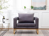 Lenola Contemporary Upholstered Accent Arm Chair, Gray T2574P164511