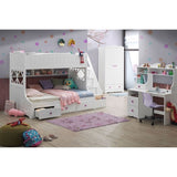 White 2-Drawer Writing Desk B062P189249