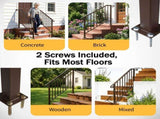 Outdoor 3 Level Iron Handrail Copper 60429140