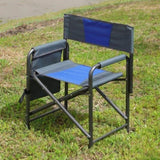 1-piece Padded Folding Outdoor Chair with Storage Pockets,Lightweight Oversized Directors Chair for W24178768