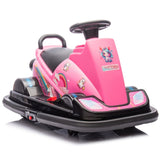 12V Kids Ride On Motor Bumper Car,integrating system,Rotate 360 degrees in place,Collision triggers W1396P178742