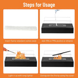 2pcs 13.8*7.1*5.5in tabletop fire pit 27205137
