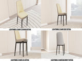 A set of 4 dining chair, modern style chair made of high-quality PU Leather fabric with thick soft W2189P168411