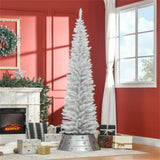 7 foot white Christmas tree with bracket 20008780