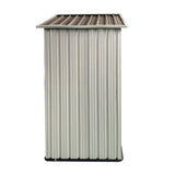 Outdoor Storage Garden Shed 5FTx3FT Apex Roof White W2794P243307