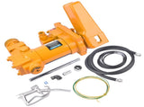 12V 15 GPM Yellow Fuel Transfer Pump Discharge Hose Manual Nozzle Kit 87500842