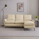81"Modern Sectional Technical leather L-Shaped Sofa Couch with Reversible Chaise Lounge 10713407