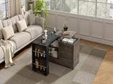 U-Can Farmhouse Lift Top Coffee Table With Barn Doors, Wood Rectangle Center Table With Large Hidden N724P351732E
