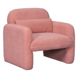 ZNTS Stylish and Minimalist Teddy Fleece Single Sofa Chair with Arms and Pillow, Armchair, Accent Chair W1716P196472