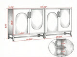 Modern Sideboard Buffet Storage Cabinet with Adjustable Shelves, Freestanding Kitchen Server with 45756768