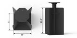 Patio Umbrella Base in Ground, Heavy-Duty Steel Construction for Stability, Supports up to 700LBS, W1859P303841
