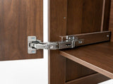 Tall Narrow Storage Cabinet, Wooden Freestanding Bookshelf with Doors & drawer, Slim Display W331P515578