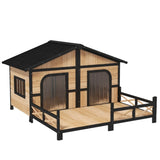 Dog House- Natural Wood 41863210