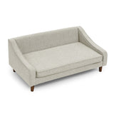 Durable Elevated Dog Sofa Bed,Pet sofa with modern irregular armrest design,Comfortable soft dog W487P266085