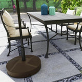 Brown Heavy Duty Outdoor Umbrella Stand Base with Stand 74817963