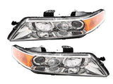2pcs OE Headlights With Warranty Factory Clear for 2004-2005 Acura TSX 36523637
