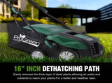 Garden Scarifier, 2-in-1 16INCH Dethatcher Scarifier,15 Amp Electric Lawn Dethatcher,Removable W46568154