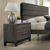 Ioana Antique Grey Finish Wood Bed Room Set, Queen Size Bed, Dresser, Mirror, Night Stand, Chest T2574P202571