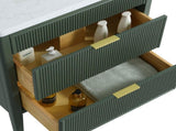 Fully Assembled 30'' Green Freestanding Single Sink Bathroom Vanity with Solid Wood Construction and W1826P308974