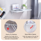 Laundry Room Folding Table Wall Mounted Folding Table for Small Spaces,Fold Down W3226P325708