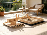 Kids Wooden Sandbox with Digger And 360&deg Rotating Seat Bottom Liner Included 72" x 35" x 22" 52684780