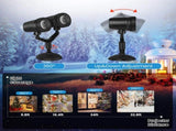 Snowflake Projection Light with Dual Adjustable 180&degHeads, IP44 ABS Outdoor Projector Light, 4 94942918