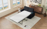 57.9" Orisfur Pull Out Sofa Bed Loveseat Sleeper with Twin Size Memory Mattress with Two USB Ports N719P210624B
