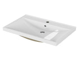 24 Inch Bathroom Vanity Sink Top,Ceramic Basin,2.6-inch Thickened Ceramic Basin,Does Not Include W3151P374492