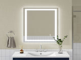 24x32" Frameless Tempered Mirror Dual LED Light Strips Front and Back LightingUnable ship on 08716242