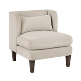 Modern Taupe Accent Chair Cushion Seat Corduroy Fabric Upholstery Pillow Living Room Furniture 1pc B011P287473