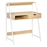 Computer Desk with Drawer ,Natural 19479753