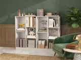 41 Inches 5-Cube Floor Bookcase with 2 Anti-Tipping Kits White, 19.5" x 9.5" x 41" 29756686