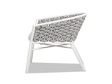 Rowan 24" Rope Barrel Back Patio Dining Chairs, Set of 2, Optic White Acrylic B2719P245966