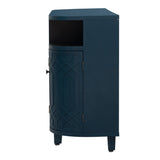 U_Style Curved Design Storage Cabinet made of Fraxinus Mandschuric Solid Wood Veneer, Featuring Four N711P247437V