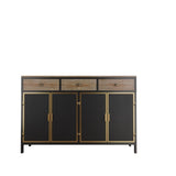 ZNTS 48" Wide 4 Doors Modern Sideboard with 3 Top Drawers, Sideboard Storage Entryway Floor 03851128