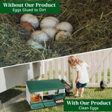 3 Compartment Roll Out Nesting Box with Plastic Basket, Egg Nest Box Laying Box Hens 70615802