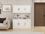 71" Kitchen Pantry Storage Cabinet with Microwave Oven Countertop, Freestanding Hutch Cabinet with W282108555
