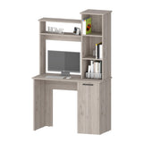 Rumford Computer Desk with Hutch and 3-Tier Storage Shelves B128P148803