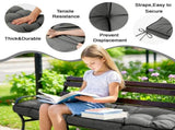 Outdoor Bench Cushion, 63 20 4 Inch, Tufted Waterproof Swing Cushion with Ties, for Patio Bench 97404833