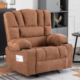 ZNTS Massage Recliner Chair Sofa with Heating Vibration W1403P152417