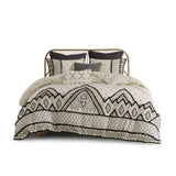 Full/Queen 3 Piece Flax and Cotton Blended Duvet Cover Set B03596485