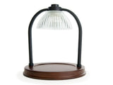 10.75" Wax Cube & Candle Warmer, Black Ribbed Glass 99022444