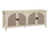 Rattan 4 Door Cabinet, Suitable for Bedroom, Living Room, Study W688P223028