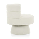 Contemporary 360&deg Swivel Chair, Boucle Swivel Accent Chair, Ideal for Living Room, Bedroom & Home N765P292090W