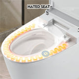 ZNTS Heated Seat Smart Toilet, One Piece Toilet, Automatic Flush Tank Less Toilet without Bidet, with WF314234AAA