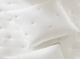 3-Piece Full/Queen Cotton Embroidered Quilt Set,White B035P408347