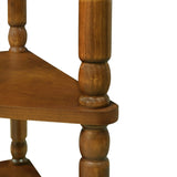 33.8'' Small Triangle Table, Wood Side Table for Small Spaces/ Living Room, 3 Tier End W1202P199465