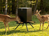 14 Gallon Gravity Deer Feeder 50-90 LBS Capacity Galvanized Coated Steel Wildlife Game Feeder with 4 70429595