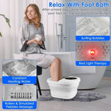 Collapsible Foot Spa Massager Electric Foldable Foot Soaker Tub with Remote Control Handle Surfing 58919253